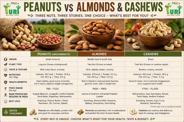 Peanuts vs Dry Fruits